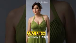 Ara Mina noon at ngayon millennium goddess #shorts #aramina