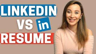 Common Mistakes! Applying with Linkedin vs Resume  | Career Move