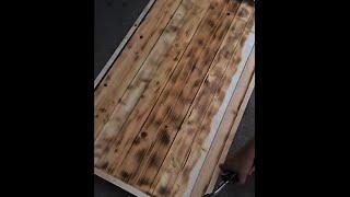 Aging Wood With Fire and Stain ( Burning Antiquing)