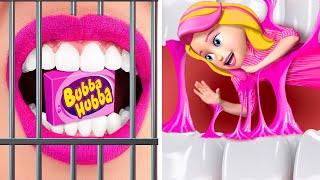 How to Sneak Candy into Jail! Amazing Food Hacks & Funny Situations*