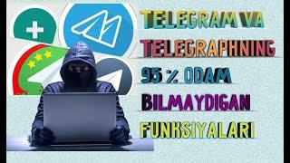 Telegram plus va Telegraphning 95 % odam bilmaydigan funksiyalari/telegram sirlari