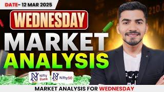 Tomorrow Market Analysis: Nifty & Bank Nifty Prediction for 12 March | Wednesday Trading Strategy