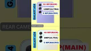 Samsung A54 VS Samsung A34  Camera Compare  Tech Compare Zone #smartphone #technology #shorts