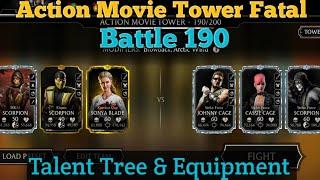 Action Movie Tower Fatal 190 | Talent Tree & Equipment