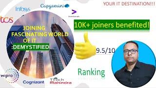 Joining IT: Best Employer 2021(TCS, Infosys, Accenture, Wipro, Capgemini, Cognizant, HCL, TechM)