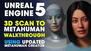 3D Scan to MetaHuman ~ How to Convert Louise 3D Scanned Head to MetaHuman in Unreal Engine 5