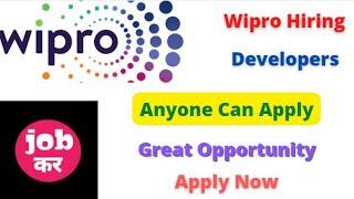 Wipro Hiring For Developers | Anyone Can Apply | Great Opportunity | Apply Now