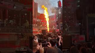 Rammstein Show Fail (Bern, 18.6.23) but technician quickly intervenes, during "Mein Herz Brennt"