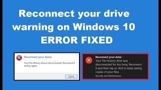 How to Fix Reconnect your drive warning on Windows 10