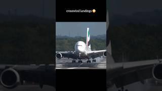 Normal Landings VS Crosswind landings  #shorts #crosswind #landing