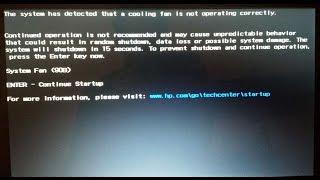 HOW TO Fix HP Laptop Overheating / Shutdown Problem