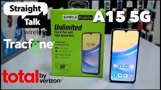 Samsung Galaxy A15 5G Unboxing & deep Look for Straight talk, total by Verizon, Tracfone, Simple