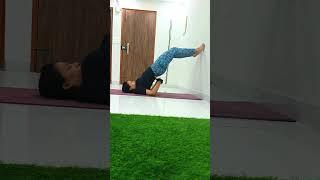 How to Do Shoulder Stand | Salamba Sarvangasana | Wall Support@Yogablisswithmohini #yoga #sarvangasana