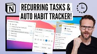 The Ultimate Notion Setup Feature 2023!? Using Recurring Templates for Tasks & Habits