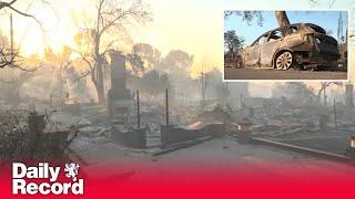 California Fires: Eerie footage shows Los Angeles devastation as blazes slow down