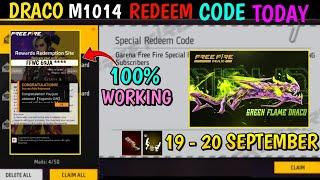 FREE FIRE REDEEM CODE TODAY 19 SEPTEMBER REDEEM CODE FREE FIRE | FF REDEEM CODE TODAY 19 SEPTEMBER