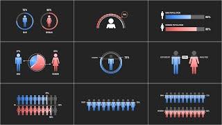 People & Human Infographic - Premiere Pro (MOGRT)