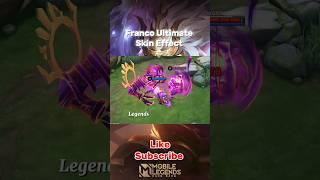 Franco Ultimate Skin Effect #mobilelegends #viralvideo #shorts