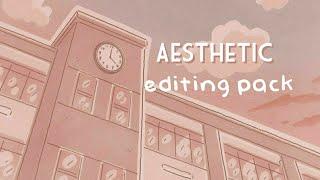 Aesthetic editing pack - fonts, songs , green screen and more 