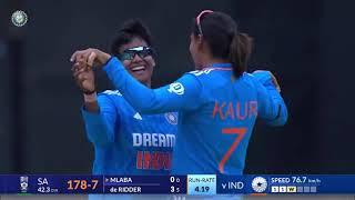 India women vs South Africa women 3rd Odi 2024 Highlights