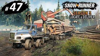 SnowRunner (Season 3: Locate & Deliver) - #47 - Лесопилка "Стоункрик" | Павшие титаны