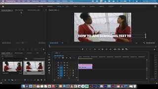 How to Animate Scrolling Text - Premiere Pro Tutorial