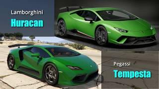 GTA V Cars vs Real Life Cars #1 | All Super Cars