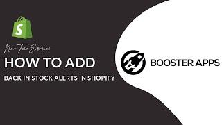 How to add Back in Stock Alerts In Shopify