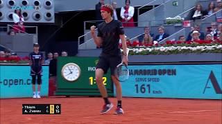 Alexander Zverev defeats Thiem to win first Madrid title | Mutua Madrid Open 2018 Final Highlights