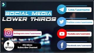 Filmora social Media lower Third Tutorial | lower third green screen | NO Copyright |