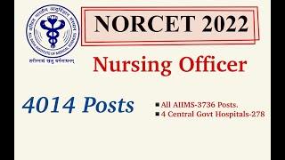 All AIIMS NORCET 2022 Seat Positions,Nursing officer Vacancy Details