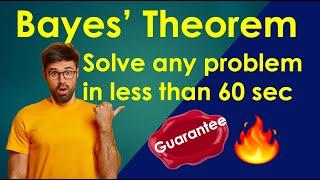 Bayes' Theorem | TRICK that NEVER fails | Solved Examples