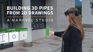 AR Applications in VET: Building 3D Pipes from 2D Drawings