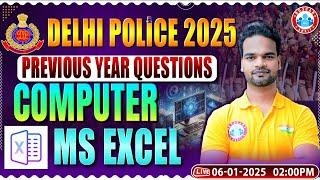 Delhi Police Vacancy 2025 | Delhi Police Computer PYQs | MS Excel | Delhi Police Classes by RWA