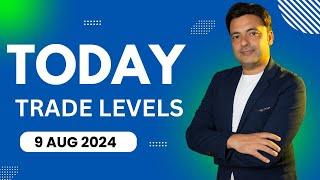 Trade Levels for 9 Aug 2024 | Mohsin Sher