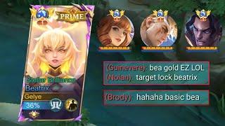 BEATRIX SECRET BUILD AND EMBLEM TO DOMINATE META HEROES IN RANK GAME (please try)