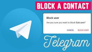 How to block a user on telegram app | How to use telegram app
