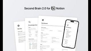 Notion Second Brain 2.0 - Best Notion template to organize your life