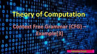 2 - Context Free Grammar Solved Example | Theory of Computation