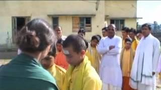 Vedic Pandits welcoming guests in Himalaya - Anamay Ashram