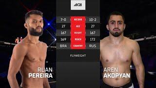 ACA 123: Руан Микейас Перейра де Лима vs. Арен Акопян | Aren Akopyan vs. Ruan Lima vs. Aren Akopyan