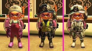 All Slopsuits & Gloopsuits Gameplay | Splatoon 3 Salmon Run