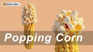 Simulating Popcorn in Blender