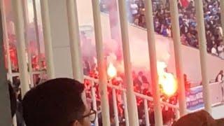 MOMEN SKUAD DELTRAS HAMPIRI SUPORTER NYANYIKAN ANTHEM DI AKHIR LAGA UJICOBA PSIM vs DELTRAS