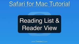 How to use Reading List & Reader View - Safari for Mac Tutorial