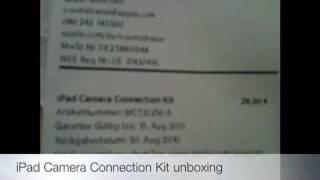 Apple iPad Camera Connection Kit Unboxing [German/Deutsch]