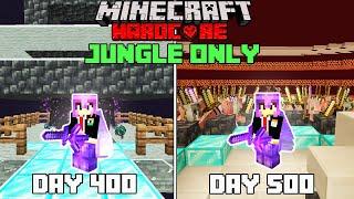 I Survived 500 Days in Jungle Only World in Minecraft Hardcore(hindi)