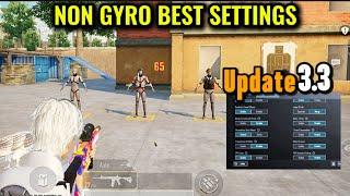 PUBG MOBILE 2024 NON GYRO SETTINGS & SENSITIVITY | NEW UPDATE 3.3 SENSITIVITY 