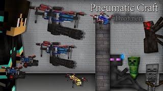 Minecraft Pneumaticcraft: Repressurized - Drohnenbau, nutzen, programmieren Tutorial german [2022]