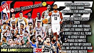 V02 NBA2K25 FIXED ERROR updated as of now with Rookie Draft complete JD MD MENU V2